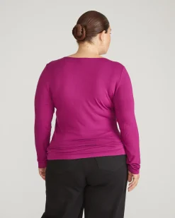 Agatha Liquid Jersey Top Rothko Purple