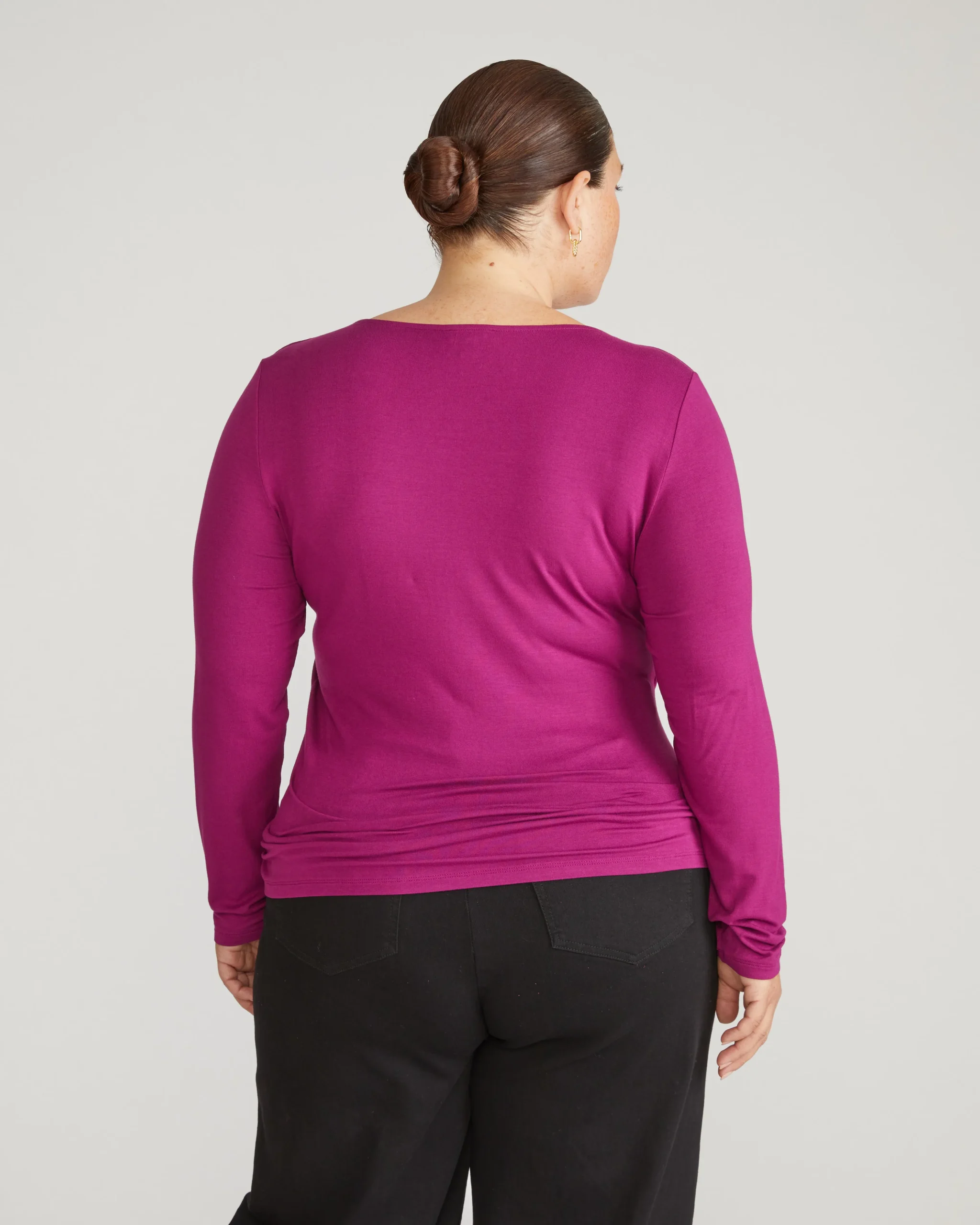 Agatha Liquid Jersey Top Rothko Purple