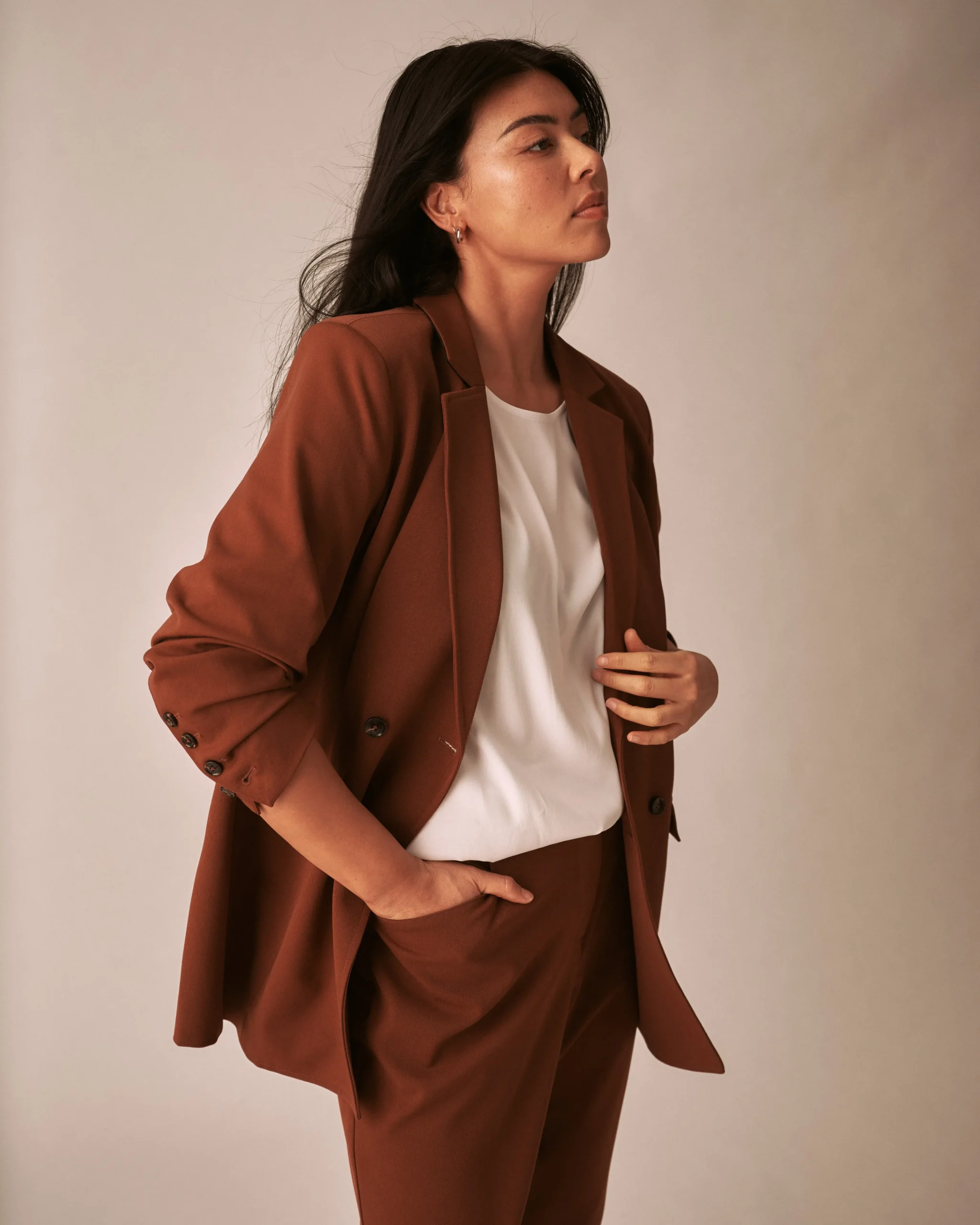 All Day Warren Double Breasted Blazer Pony