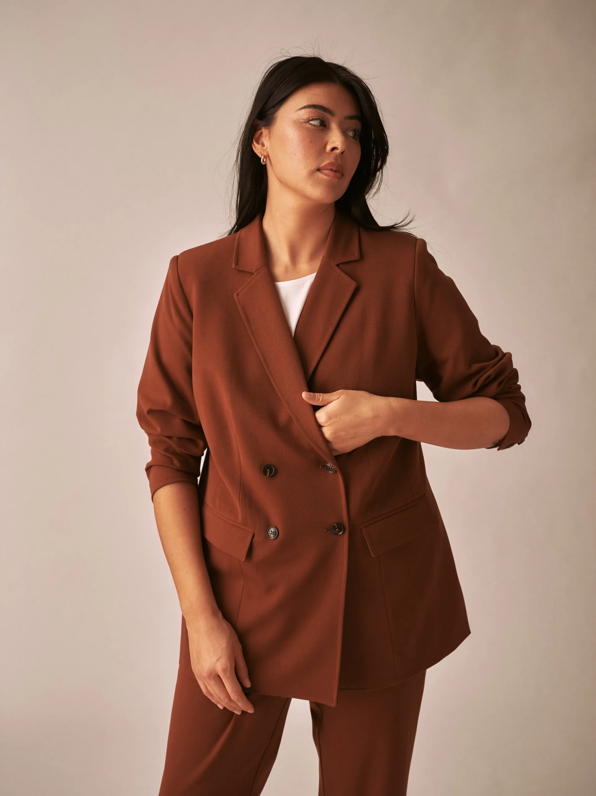 All Day Warren Double Breasted Blazer Pony