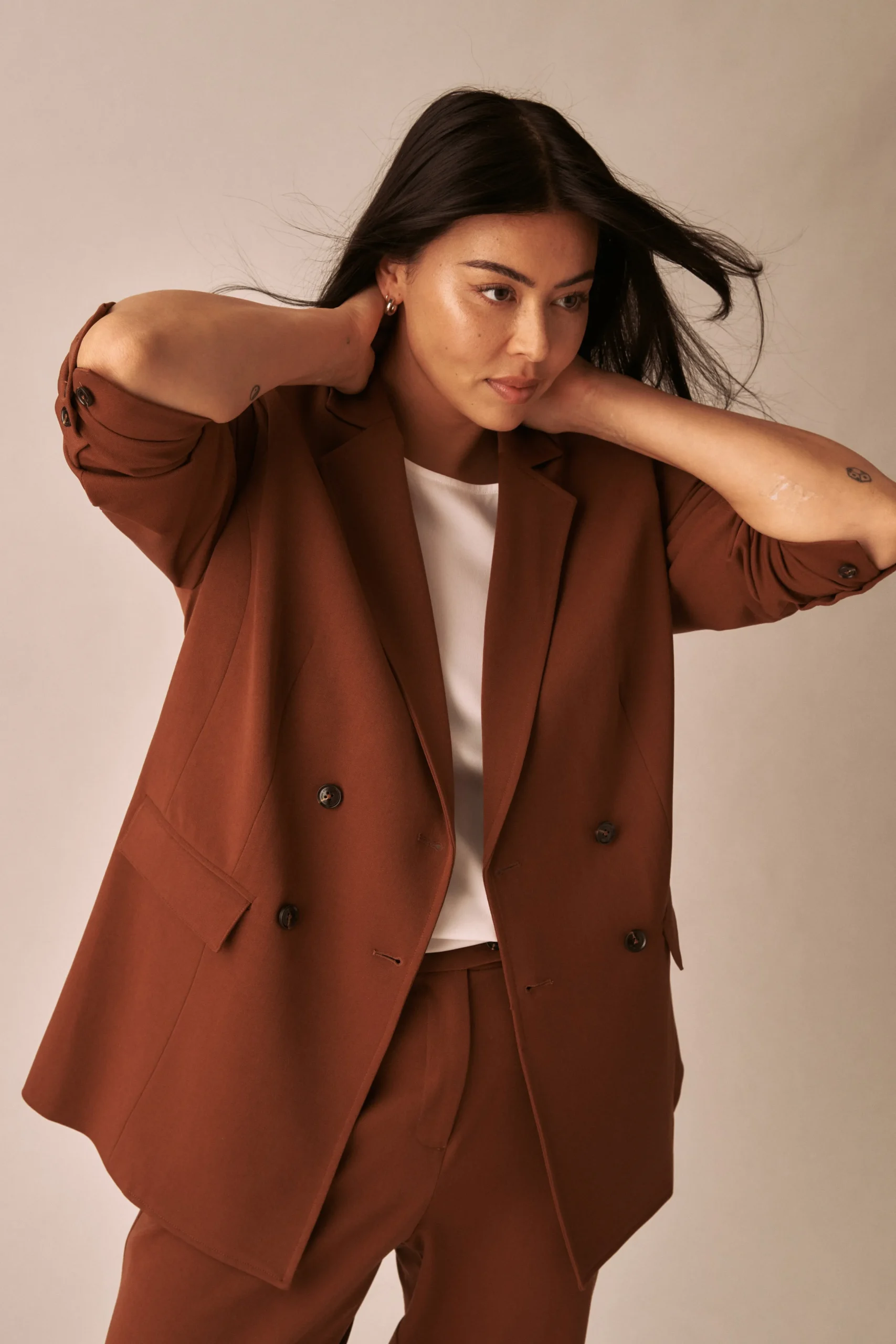 All Day Warren Double Breasted Blazer Pony