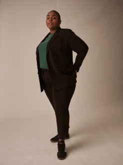 All Day Warren Double Breasted Blazer Black
