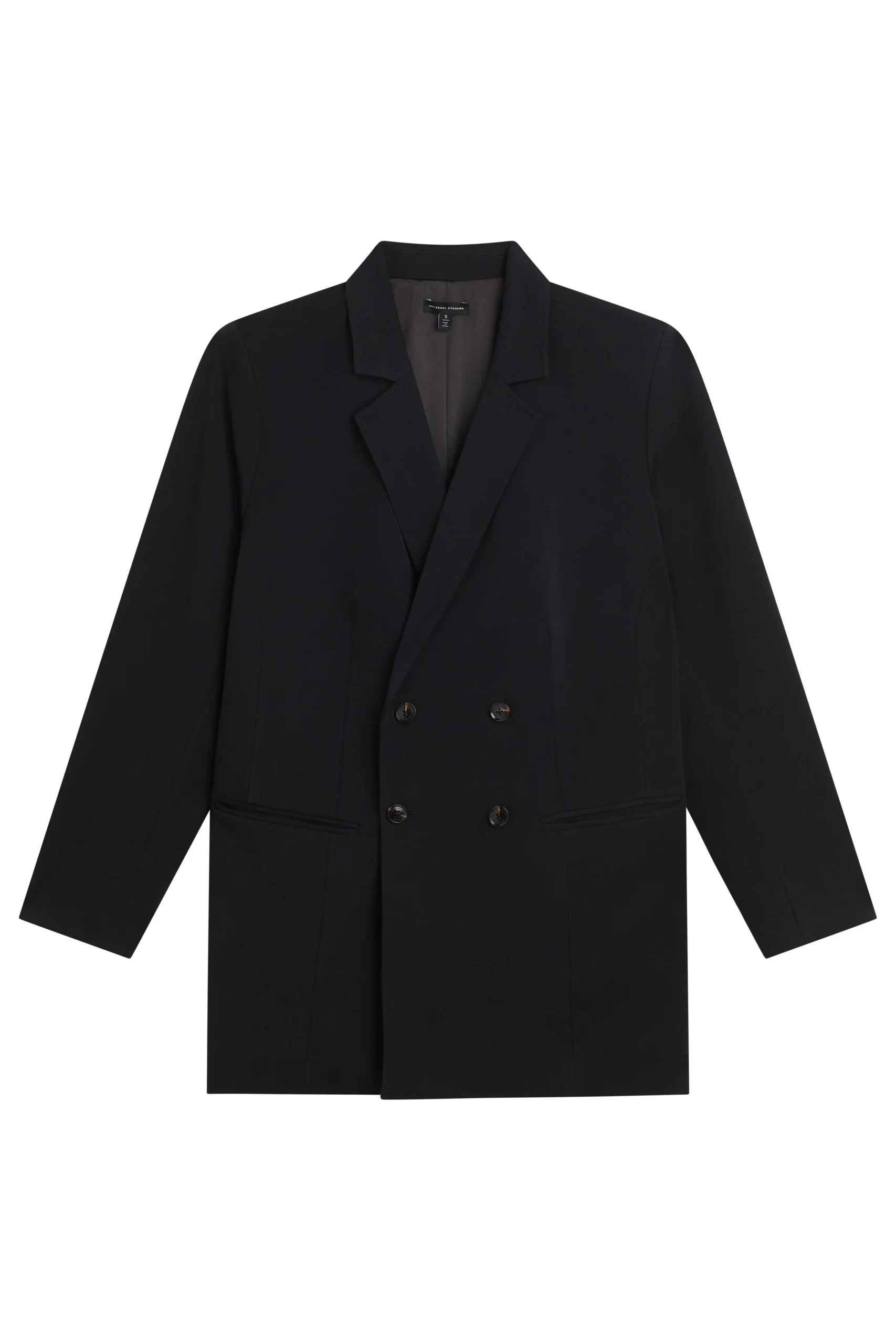 All Day Warren Double Breasted Blazer Black