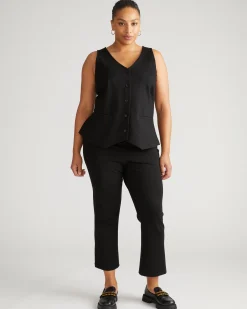 Amaya Ponte Kick Flare Pants Black