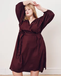 Amparo Linen Blend Dress Brulee
