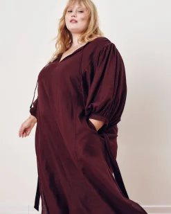 Amparo Linen Blend Dress Brulee