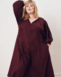 Amparo Linen Blend Dress Brulee