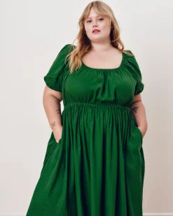 Andrea Linen Blend Dress Jardin