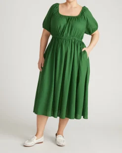Andrea Linen Blend Dress Jardin