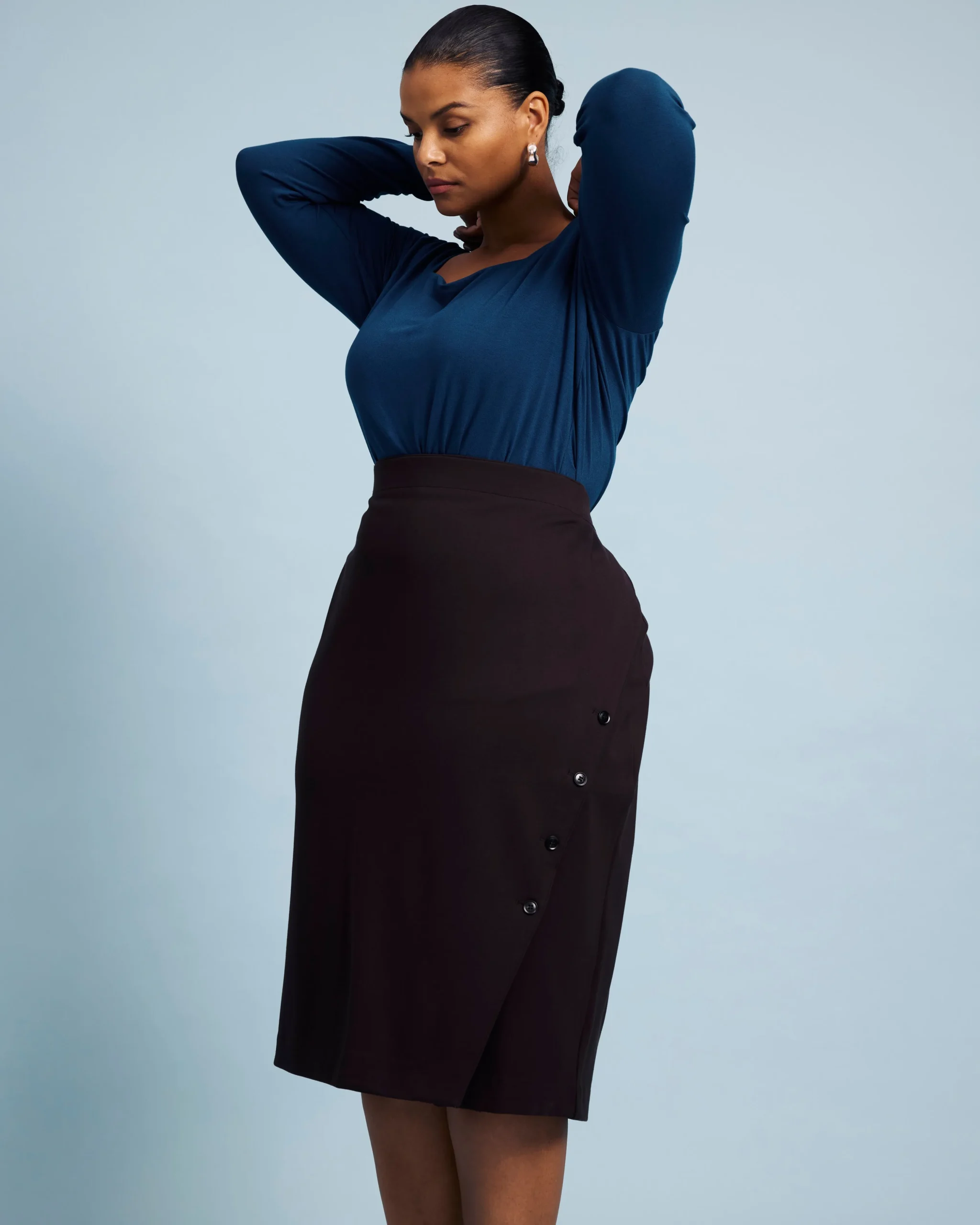 Anya Ponte Skirt Espresso