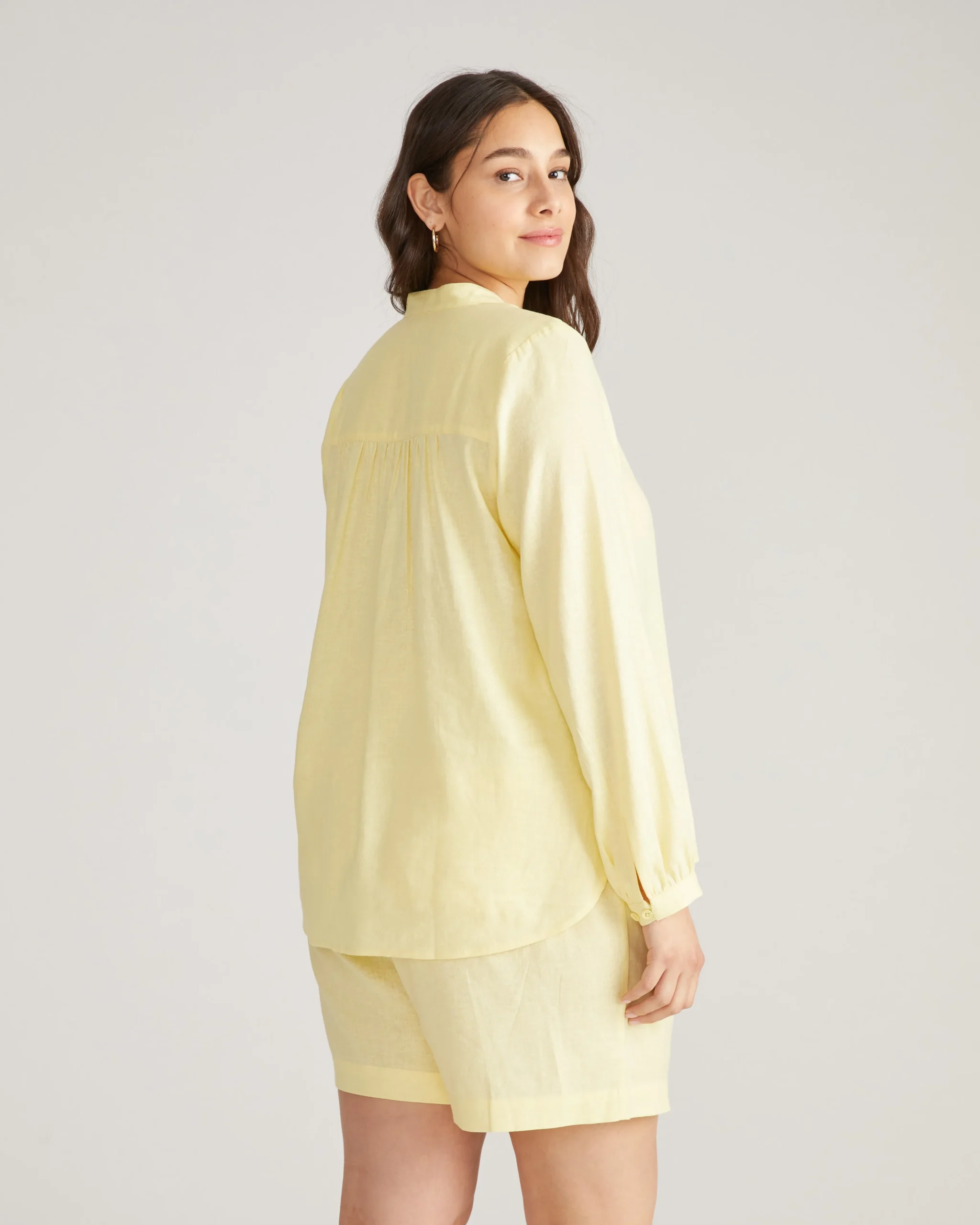 Avalon Linen Blend Blouse Twinkle