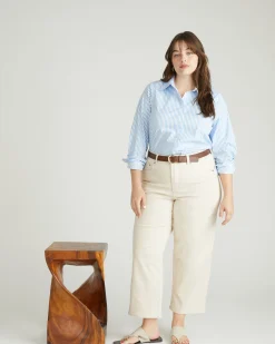 Bae Boyfriend Crop Jeans Ecru