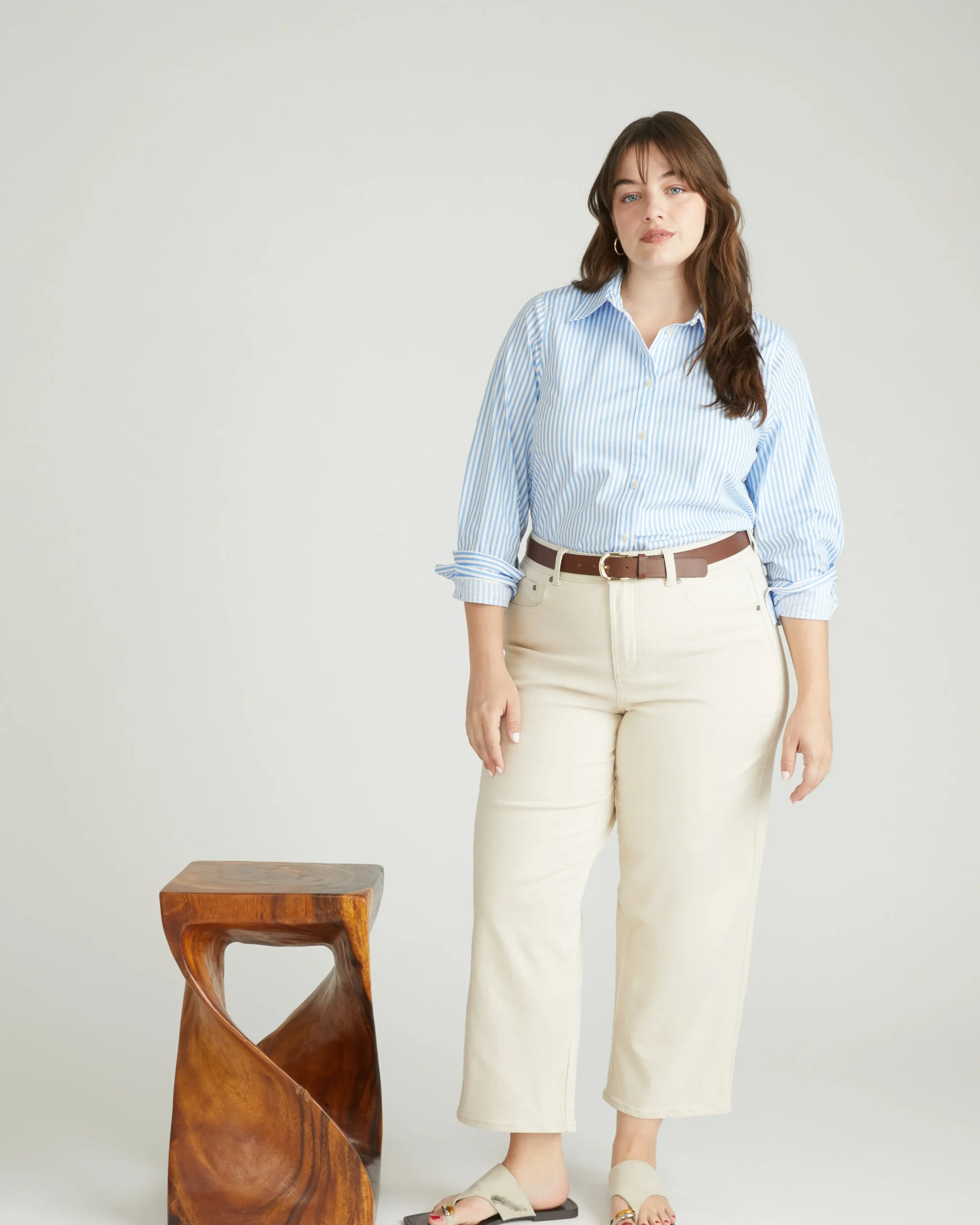 Bae Boyfriend Crop Jeans Ecru