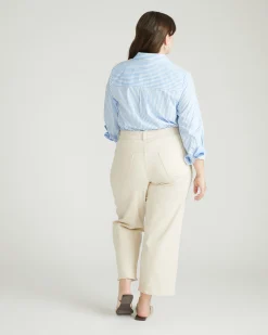 Bae Boyfriend Crop Jeans Ecru
