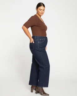 Bae Boyfriend Straight Leg Jeans Vintage Indigo Selvedge