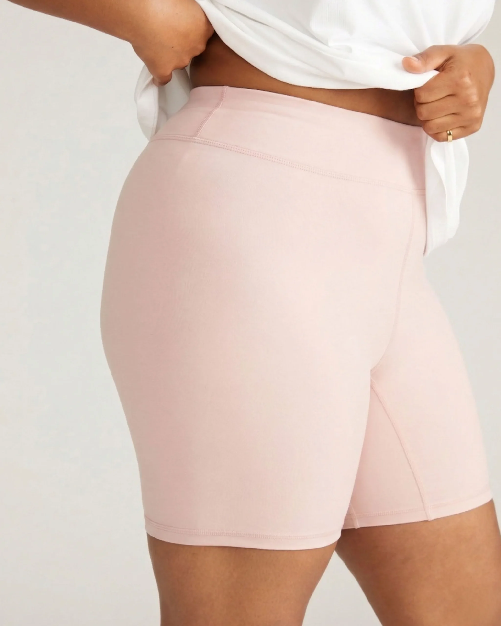 Barely-There Slip Shorts Pale Pink