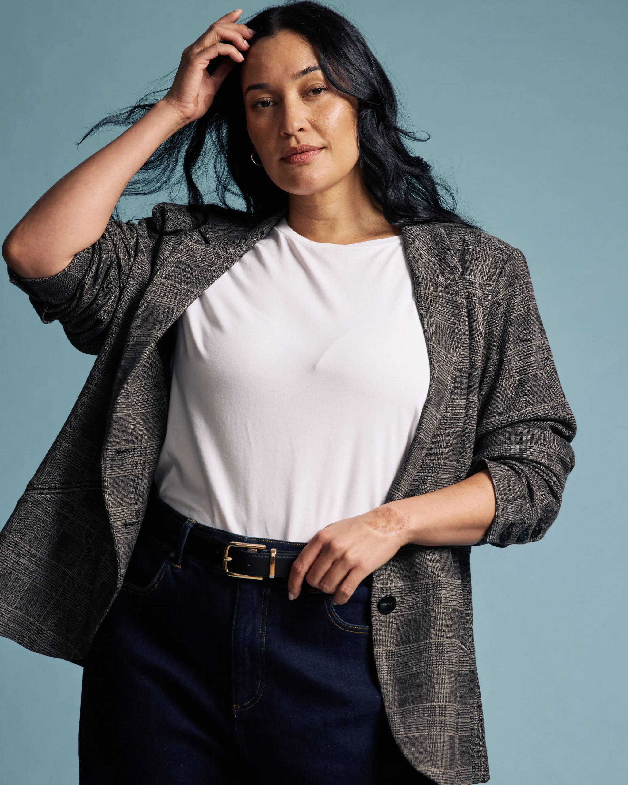 Beas Ponte Blazer British Plaid