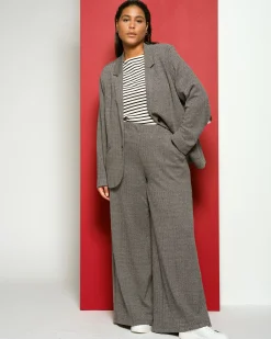 Beas Ponte Blazer Herringbone Tweed