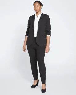 Beas Ponte Blazer Slate Pinstripe