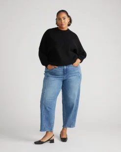 Better-Than-Wool Dolman Sweater Black