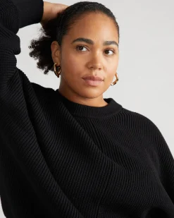 Better-Than-Wool Dolman Sweater Black