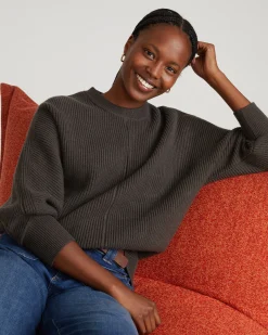 Better-Than-Wool Dolman Sweater Graphite