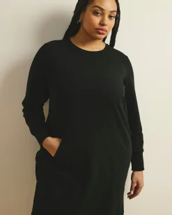 Bree Sweatshirt Dress Black