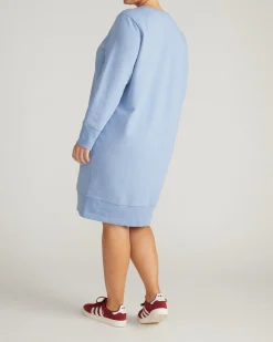 Bree Sweatshirt Dress Graceful Blue