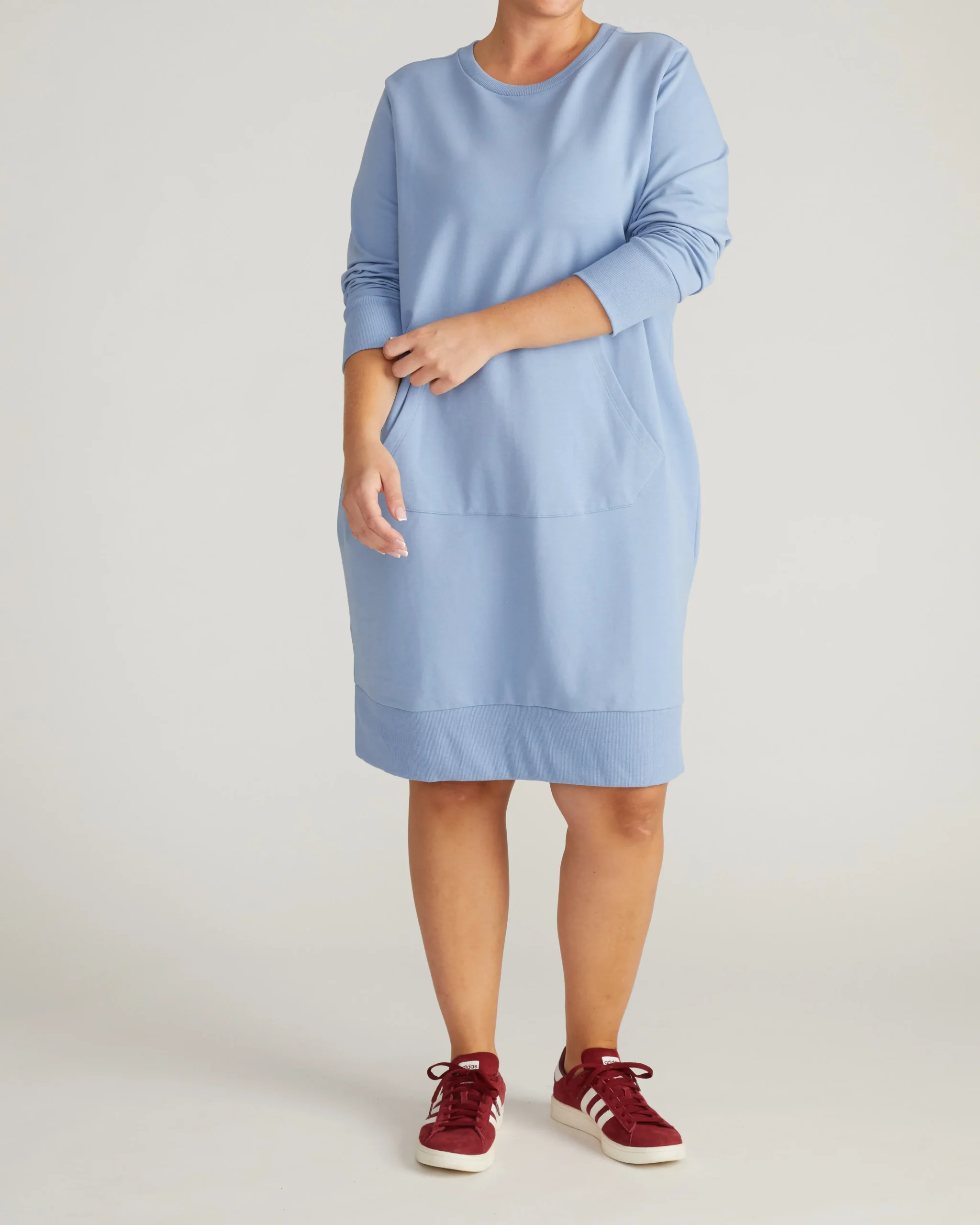 Bree Sweatshirt Dress Graceful Blue