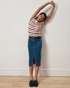 Breton Stripe Garcon Tee Red/White/Blue Stripe