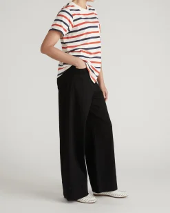 Breton Stripe Garcon Tee Red/White/Blue Stripe