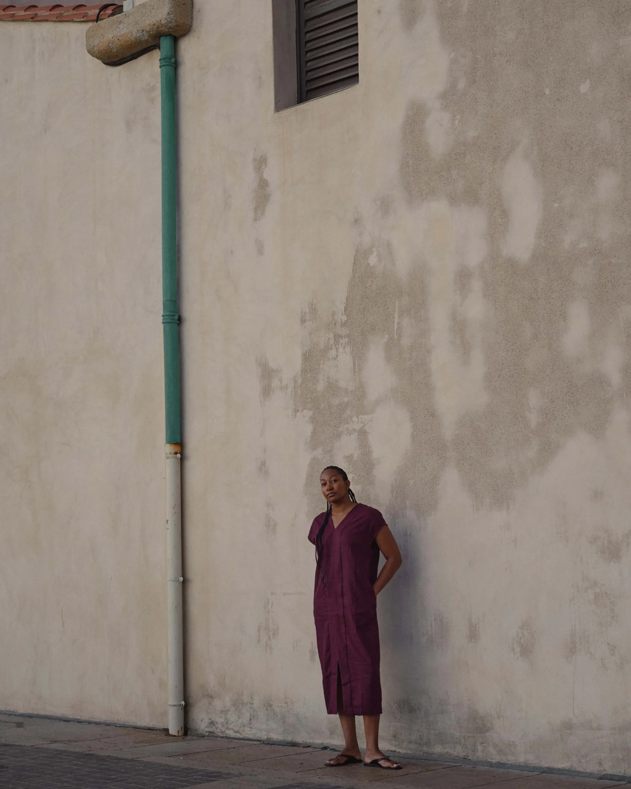 Cabana Linen Blend Kaftan Acai