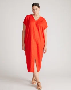 Cabana Linen Blend Kaftan Shoreline Sunset