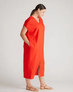 Cabana Linen Blend Kaftan Shoreline Sunset