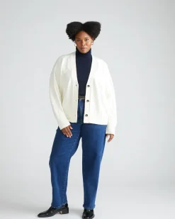 Cable Knit Cardigan Cream