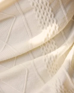 Cable Knit Cardigan Cream