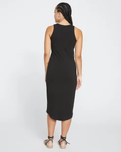 Cai High Neck Tank Dress Black