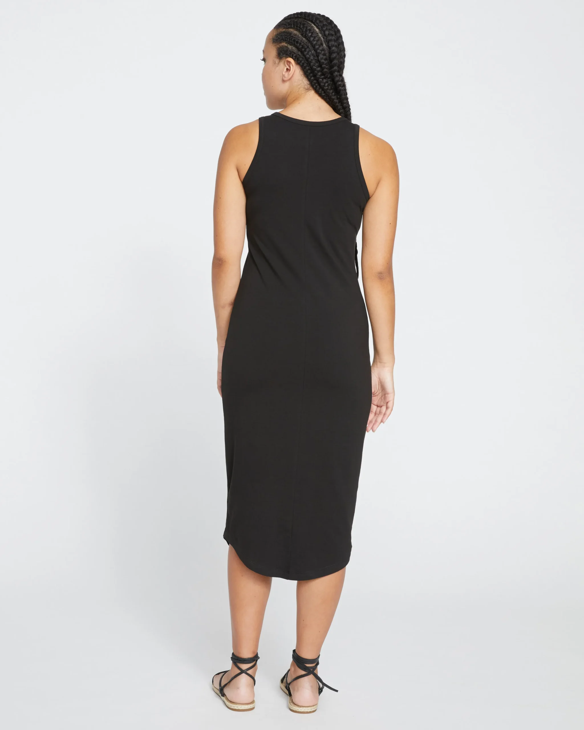 Cai High Neck Tank Dress Black