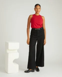 Cai High Neck Tank Ruby Red