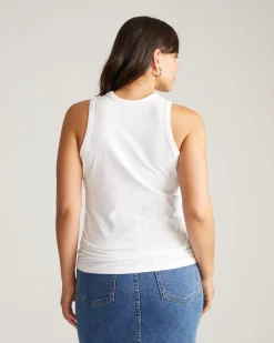 Cai High Neck Tank White