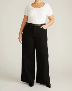Carey Ribbed Sweetheart Tee White
