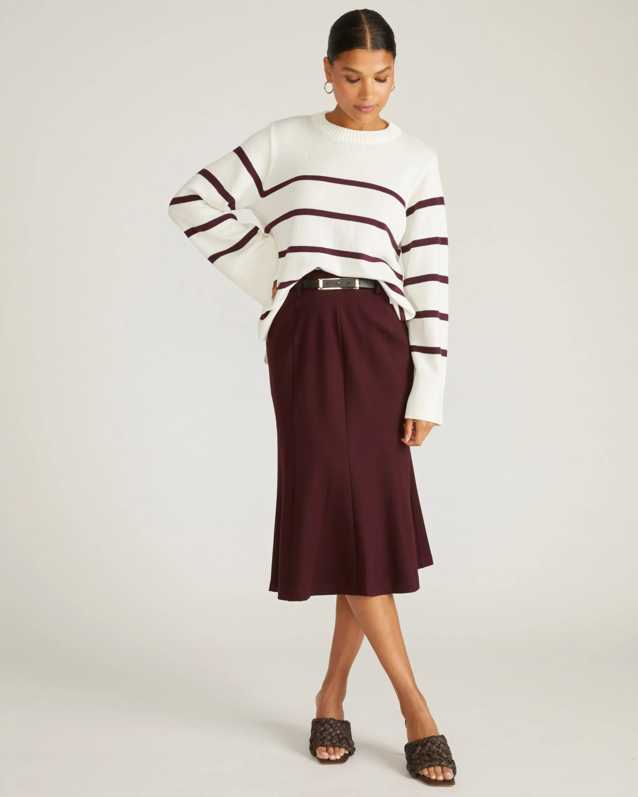 Carla Ponte Skirt Black Cherry