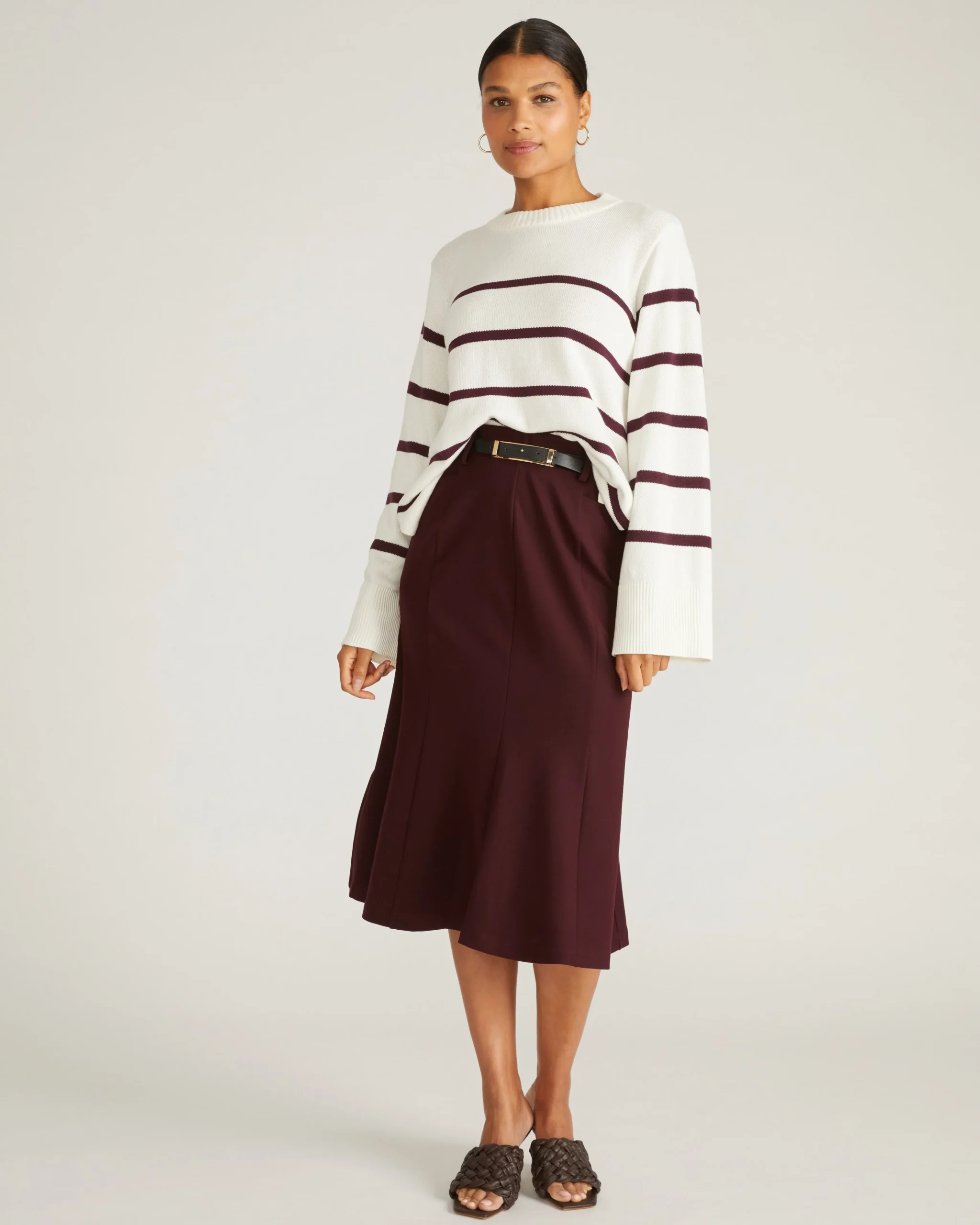 Carla Ponte Skirt Black Cherry