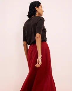 Carla Ponte Skirt Garnet