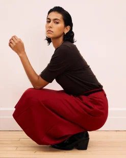 Carla Ponte Skirt Garnet