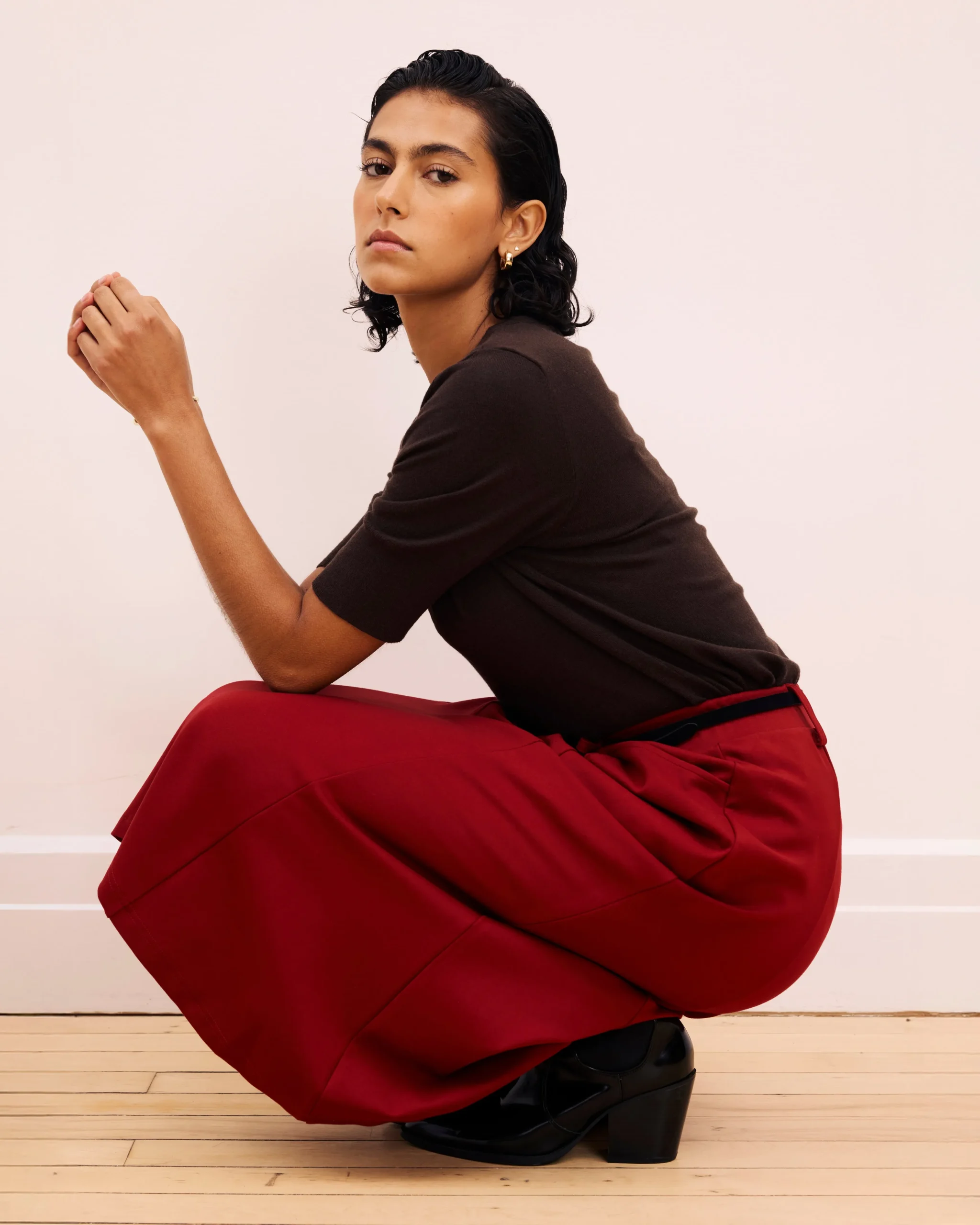 Carla Ponte Skirt Garnet