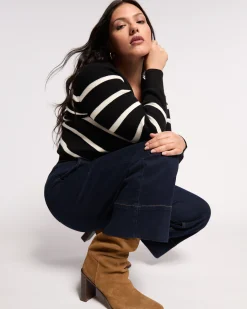 Carol High Rise Cropped Jeans Dark Indigo