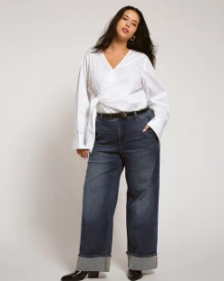 Carol High Rise High Stretch Jeans Saint Lawrence Blue