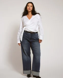 Carol High Rise High Stretch Jeans Saint Lawrence Blue