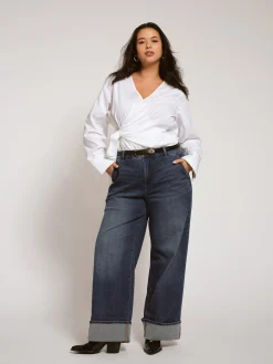 Carol High Rise High Stretch Jeans Saint Lawrence Blue